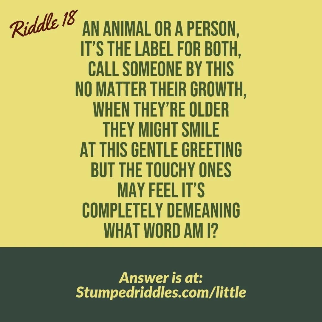 Riddles for the car, travel games, mind challenge and teachers. Brain teasers online for free. Riddle 18 at StumpedRiddles.com