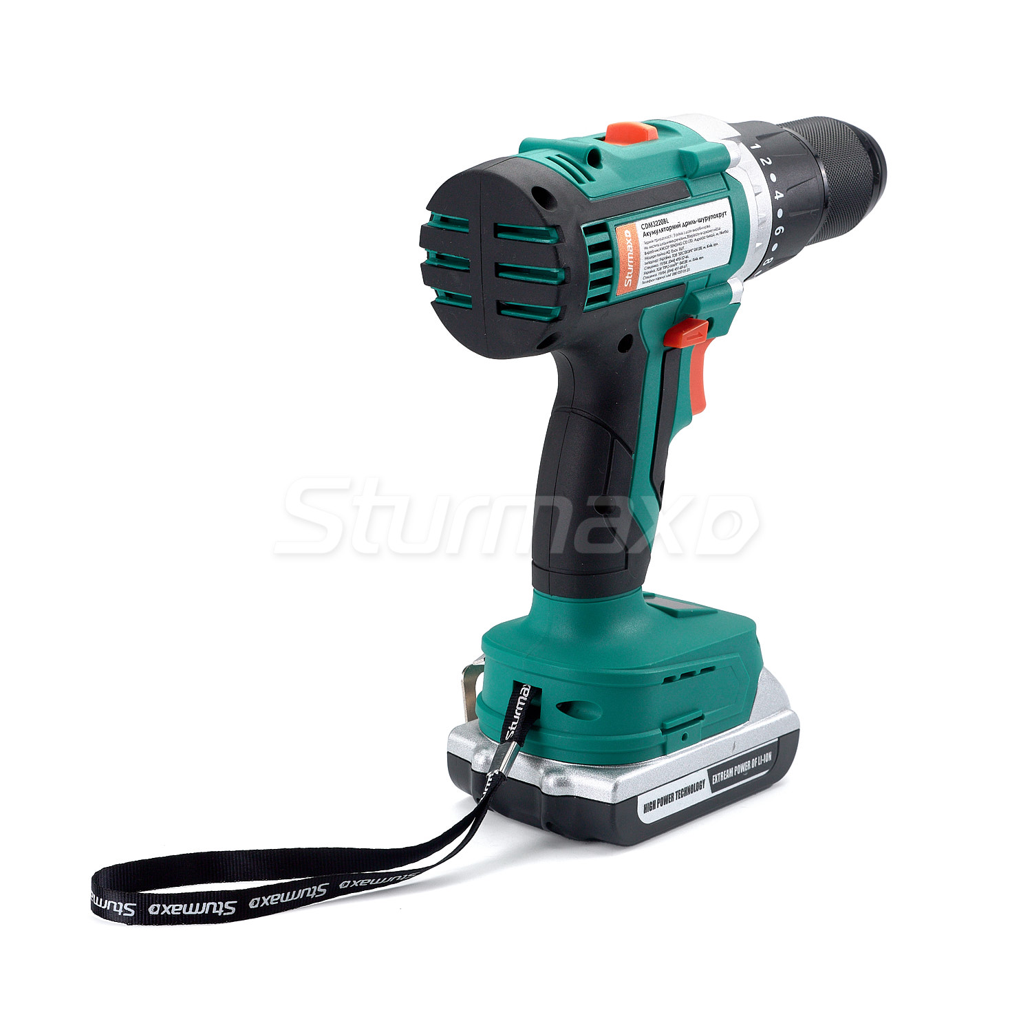 Шурупокрут акумуляторний з безщітковим двигуном 20 В Sturmax CDM3220BL