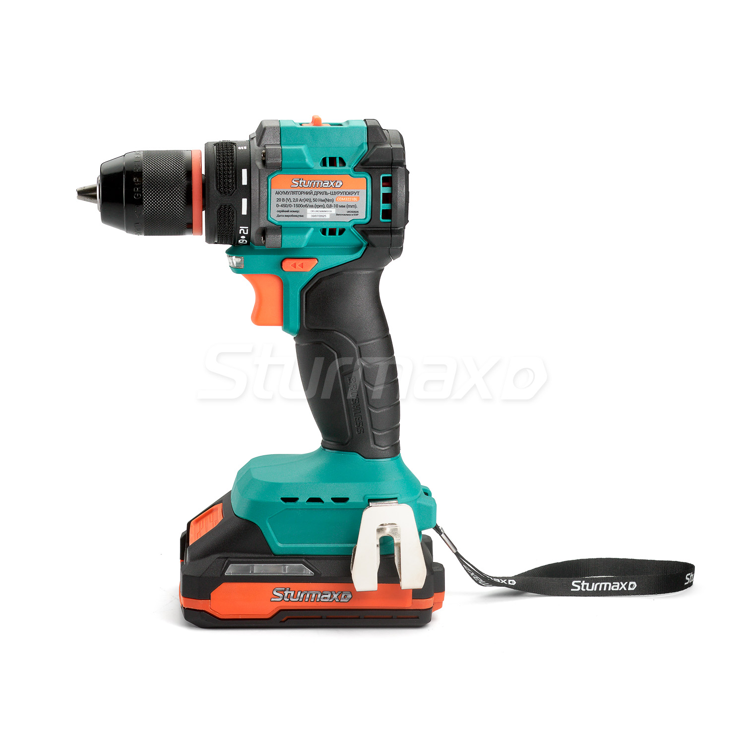 Дриль-шурупокрут акум. 20В Sturmax CDM3221BL