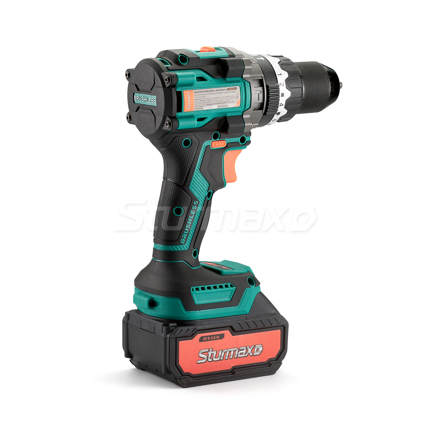 Дриль-шурупокрут акум. 20В Sturmax CDM3221BLI