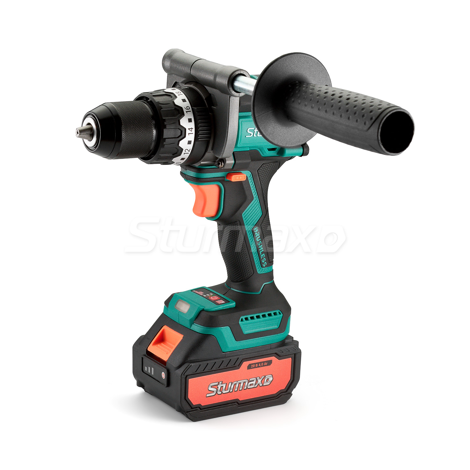 Дриль-шурупокрут акум. 20В Sturmax CDM3221BLI