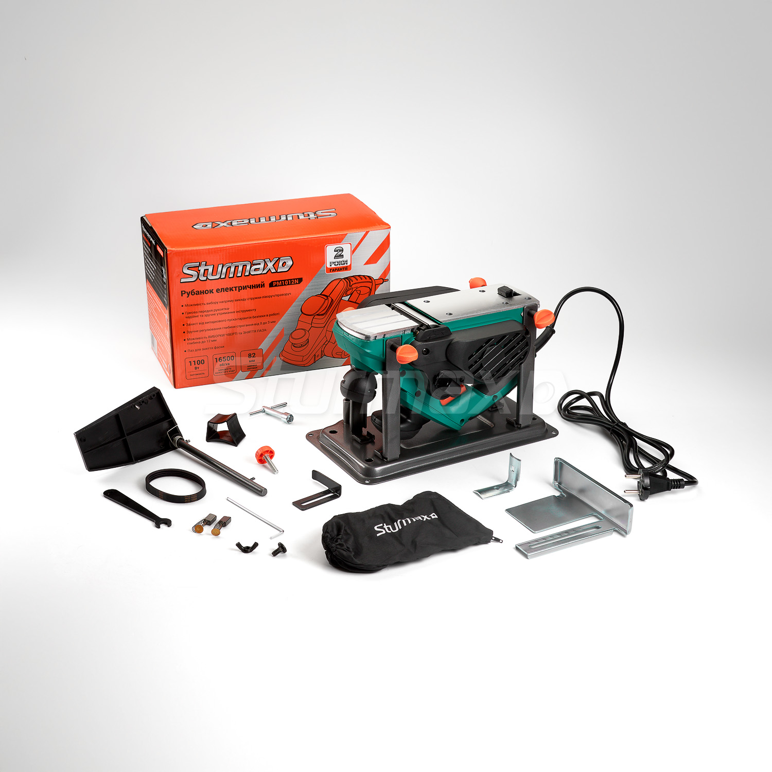 Рубанок електричний 1100 Вт Sturmax PM1012N