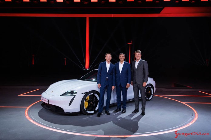 Credit: Porsche AG At the China Premiere are Peter Varga, Director Exterior Design – Style Porsche; Michael Steiner, Member of the Executive Board of Porsche AG – Research and Development; and Gernot Döllner, Vice President Product and Concept of Porsche AG. Credit: Porsche AG