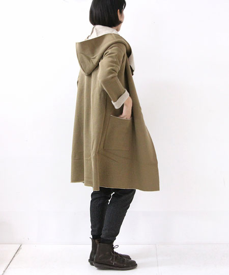 mizuiro ind (ミズイロインド) バックボアフードコート | COTYLE STYLE