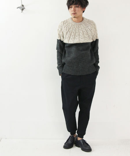 YAECA ERGONOMIC SETUP グレー YAECA (ヤエカ) ERGONOMIC rib pants | COTYLE STYLE
