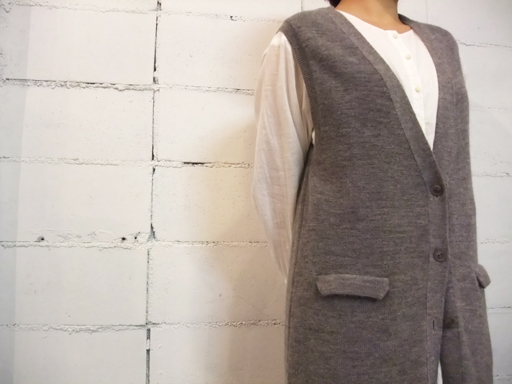 evam eva/ウールアルパカロングベスト | COTYLE STYLE