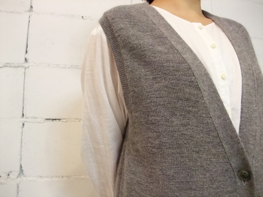 evam eva/ウールアルパカロングベスト | COTYLE STYLE