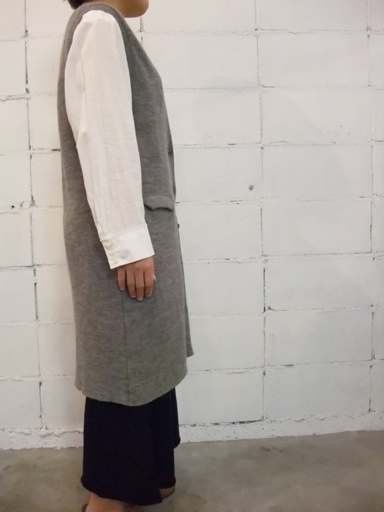evam eva/ウールアルパカロングベスト | COTYLE STYLE