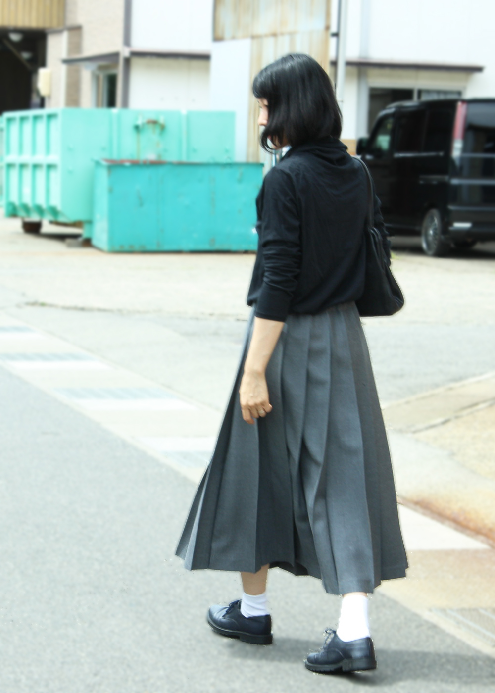 Charpentier de Vaisseau (シャルパンティエ ドゥ ヴェッソ) Pleated Skirt Wool long / プリーツスカートウールロング