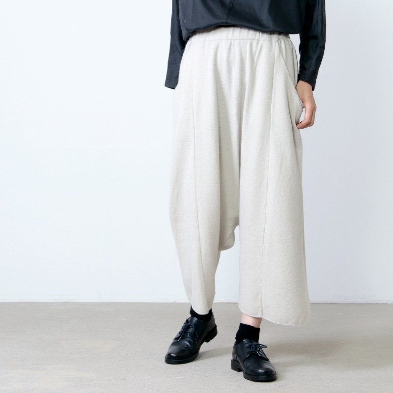 evameva(エヴァムエヴァ) wool cashmere sarrouel pants