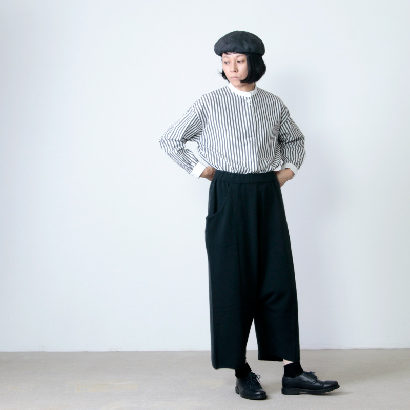 evameva(エヴァムエヴァ) wool cashmere sarrouel pants