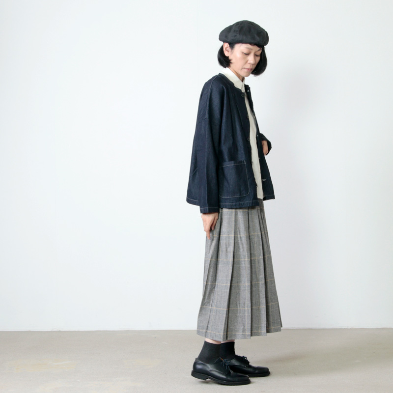 style + confort(スティールエコンフォール) コットンビエラ グレンチェックスカート