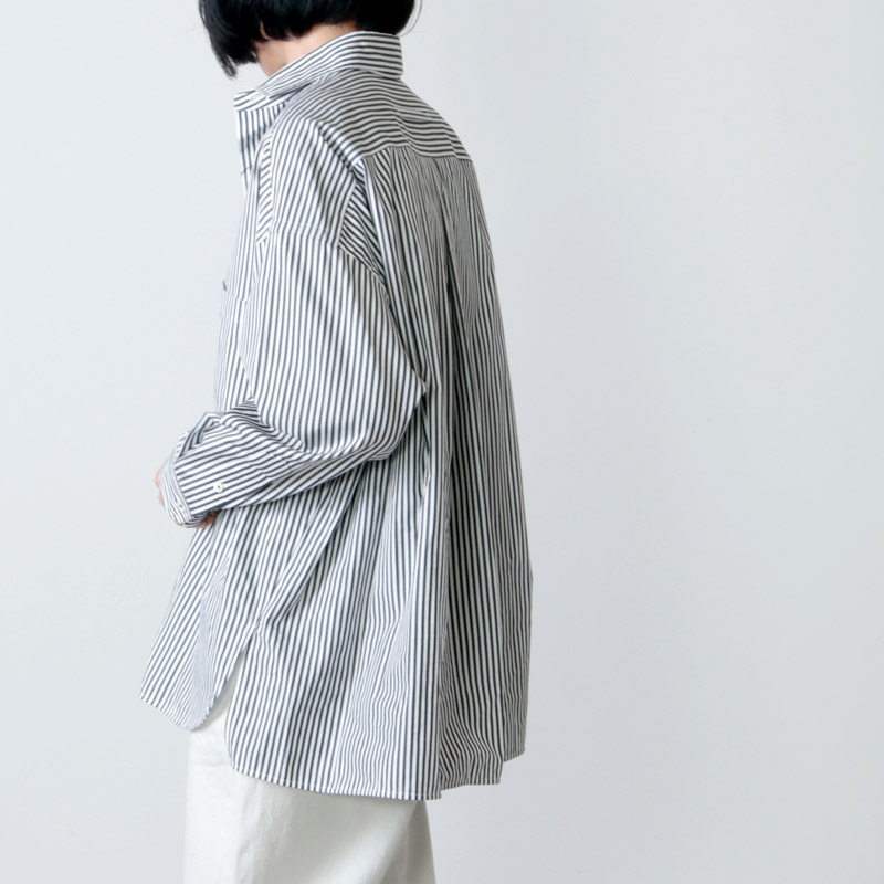TICCA(ティッカ) スクエアビッグシャツ check&stripe