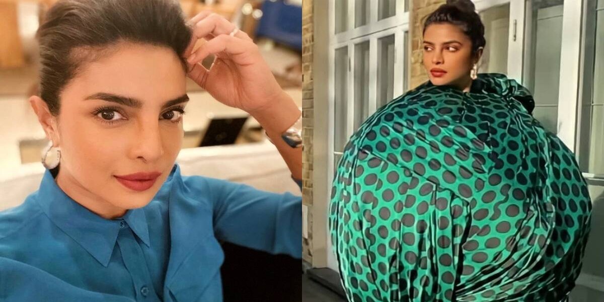 Priyanka Chopr looks Funny in Ball-Shaped Dress
