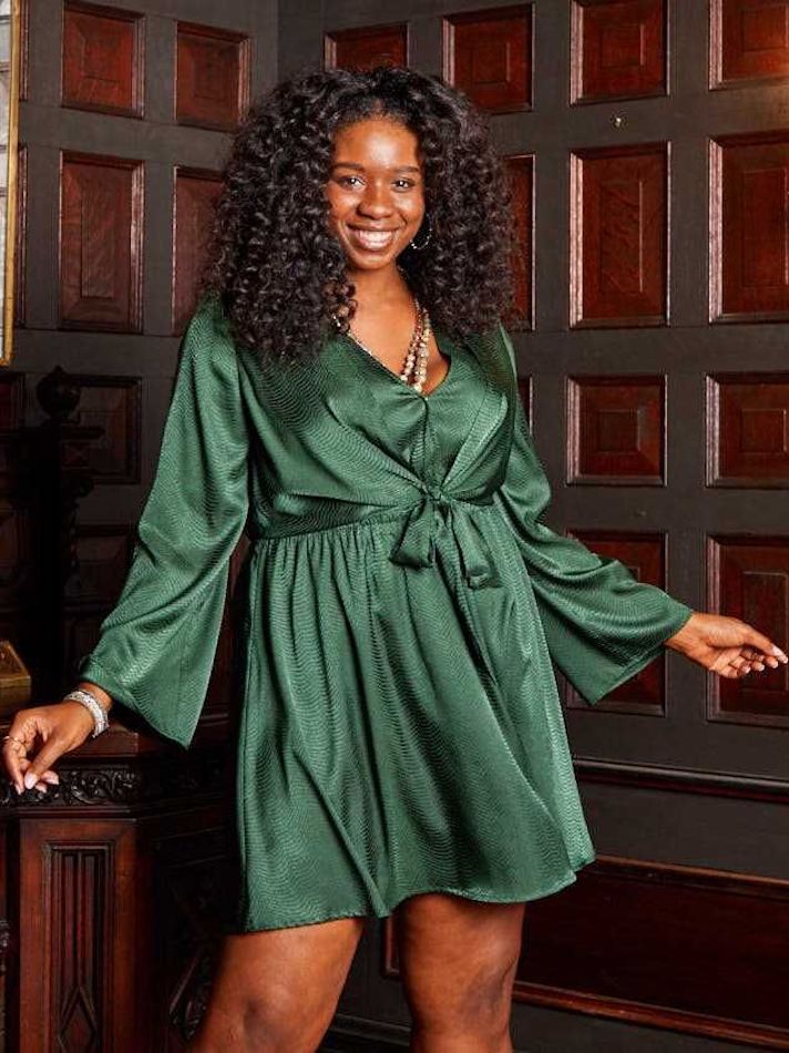 Black and gold sparkly party dress with long sleeves by whoinshop · 2. 21 Plus Size Party Dresses With Sleeves Perfect For Chilly Nights Stylecaster