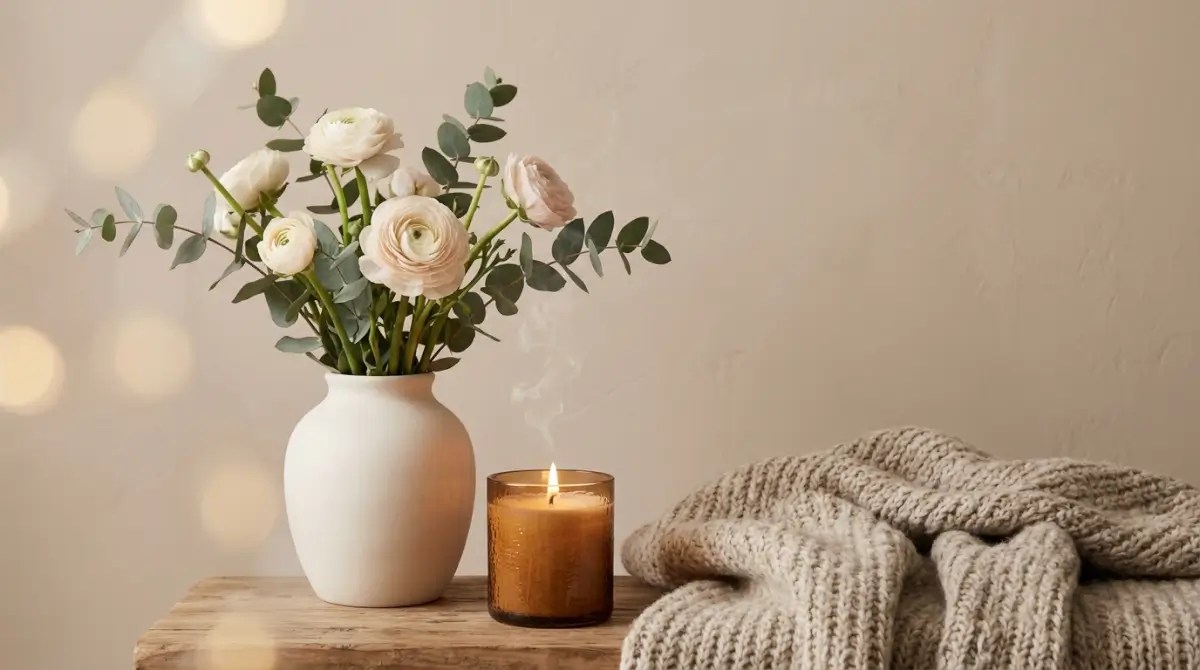 Blue Moon Luxe: crisp white and blue winter flower bouquet
