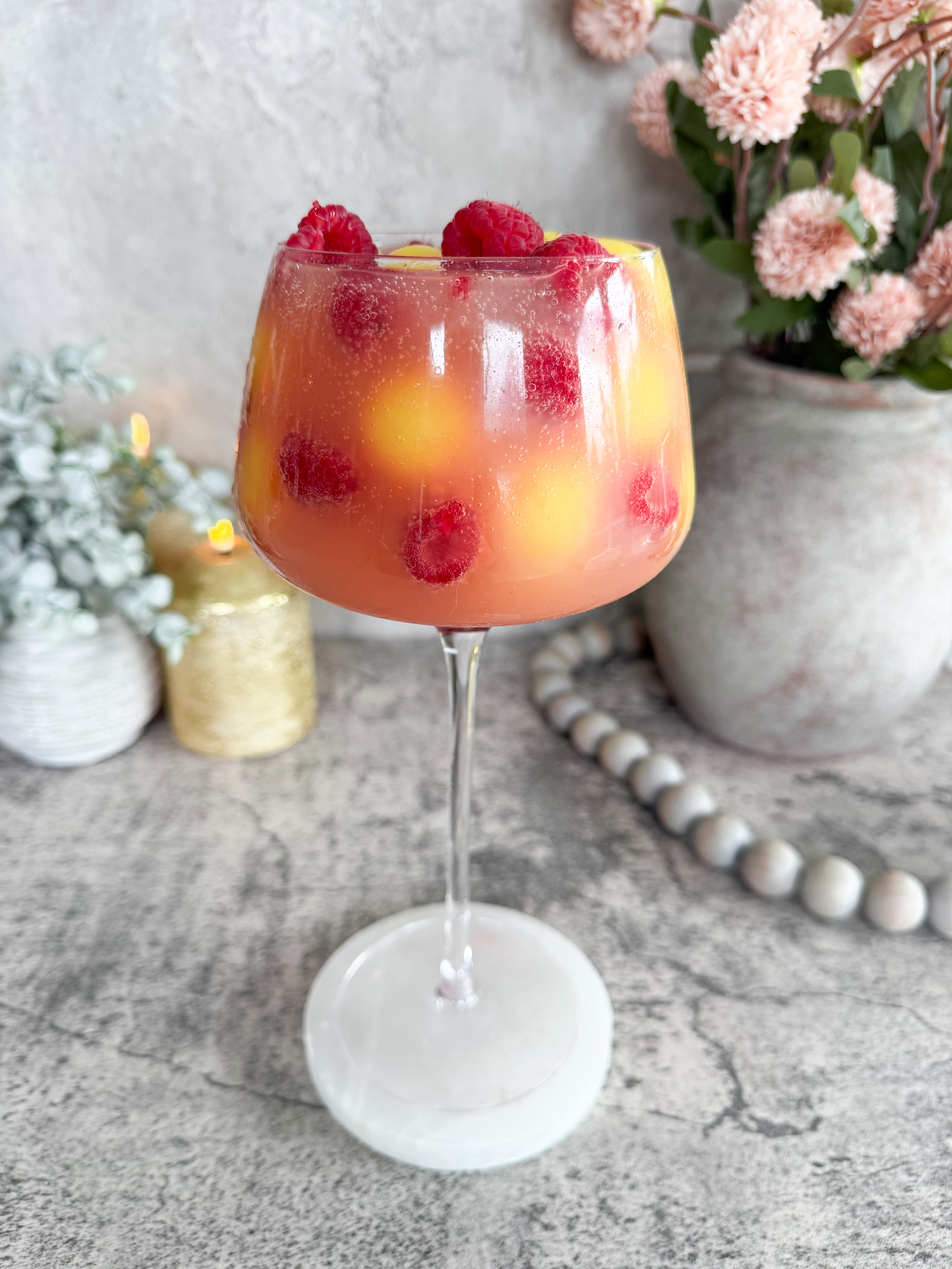 Raspberry Mimosa Spritz Recipe (Easy Prosecco Brunch Cocktail