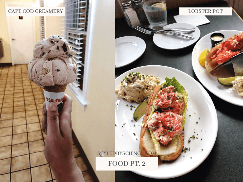 Cape Cod Creamery + The Lobster Pot at Provincetown. Cape Cod Travel Guide: Places to Eat. Styled by Science Fashion Blog.