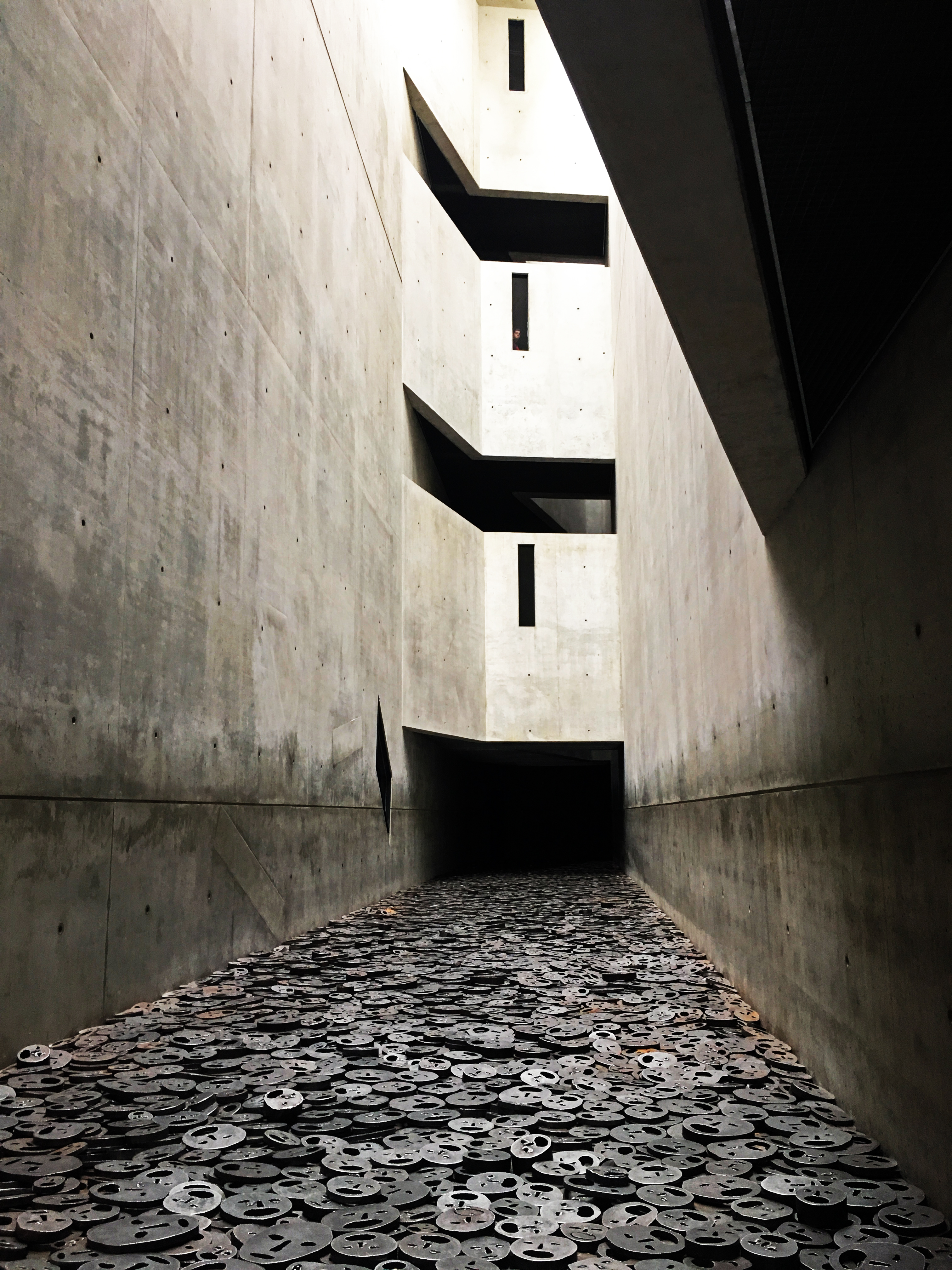 An eerie and disorienting section of the Jewish Museum that is designed to make you feel exactly that.