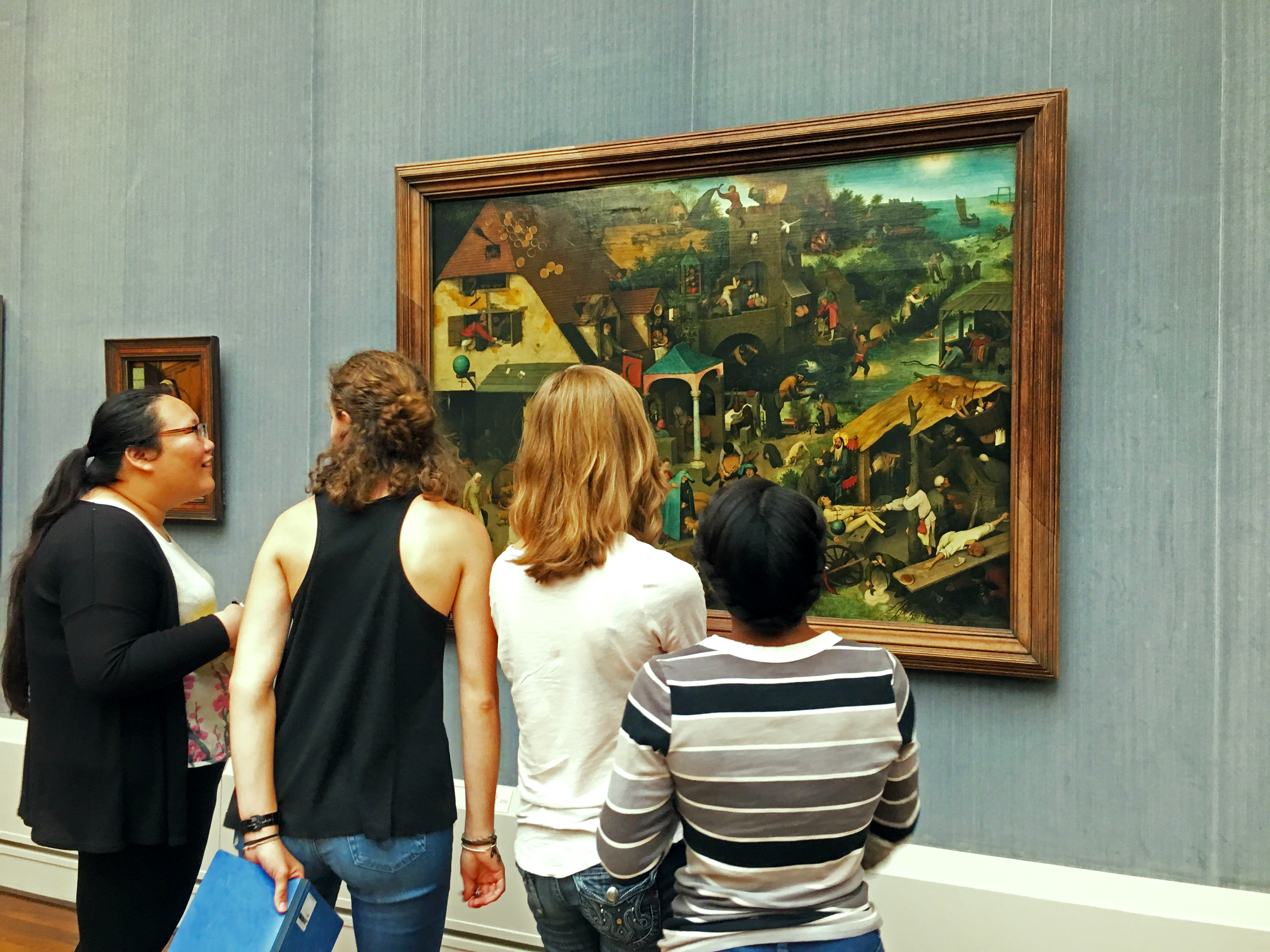 Discussing Bruegel's Netherlandish Proverbs