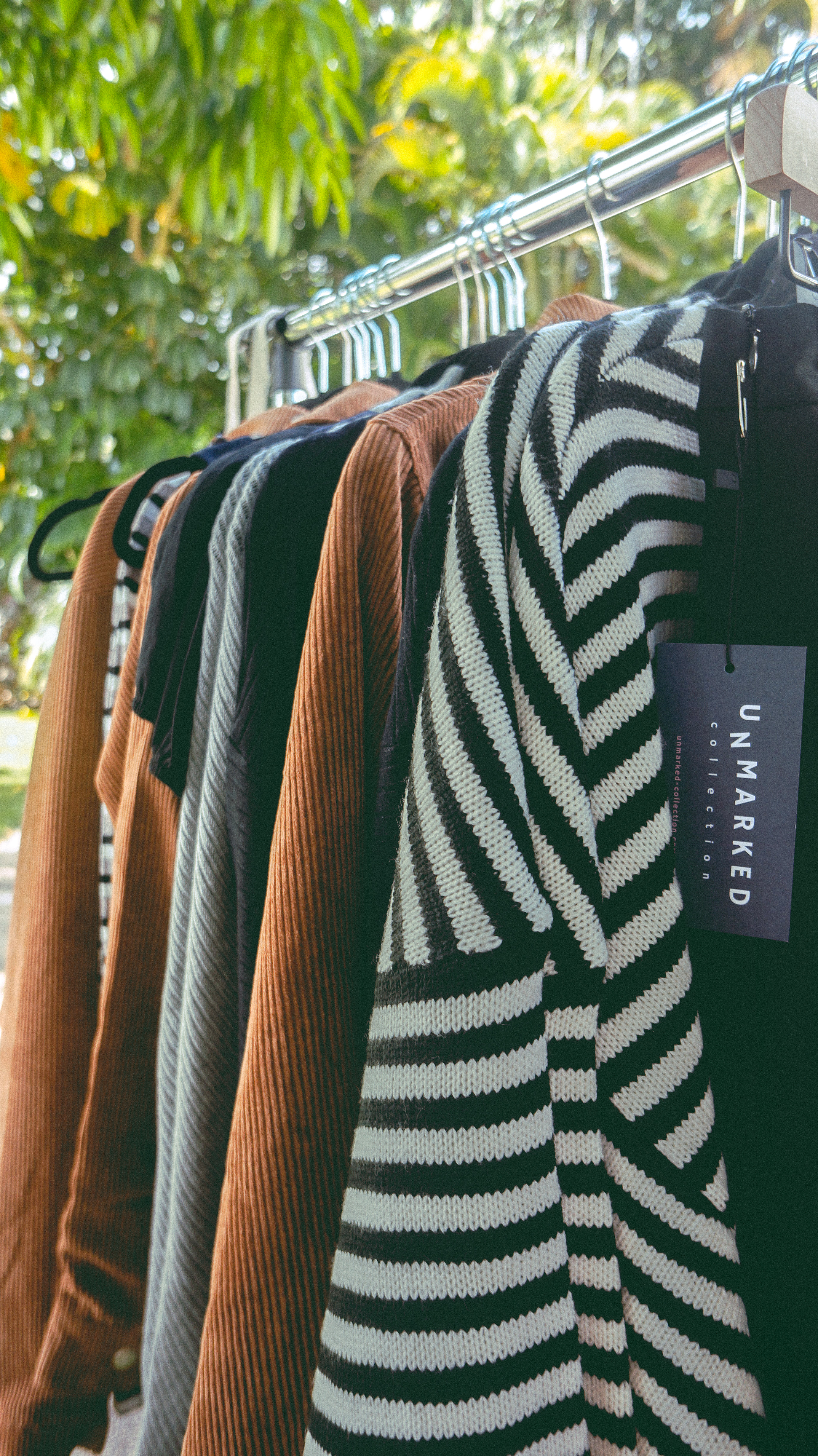 I love burnt orange and striped never go out of style!