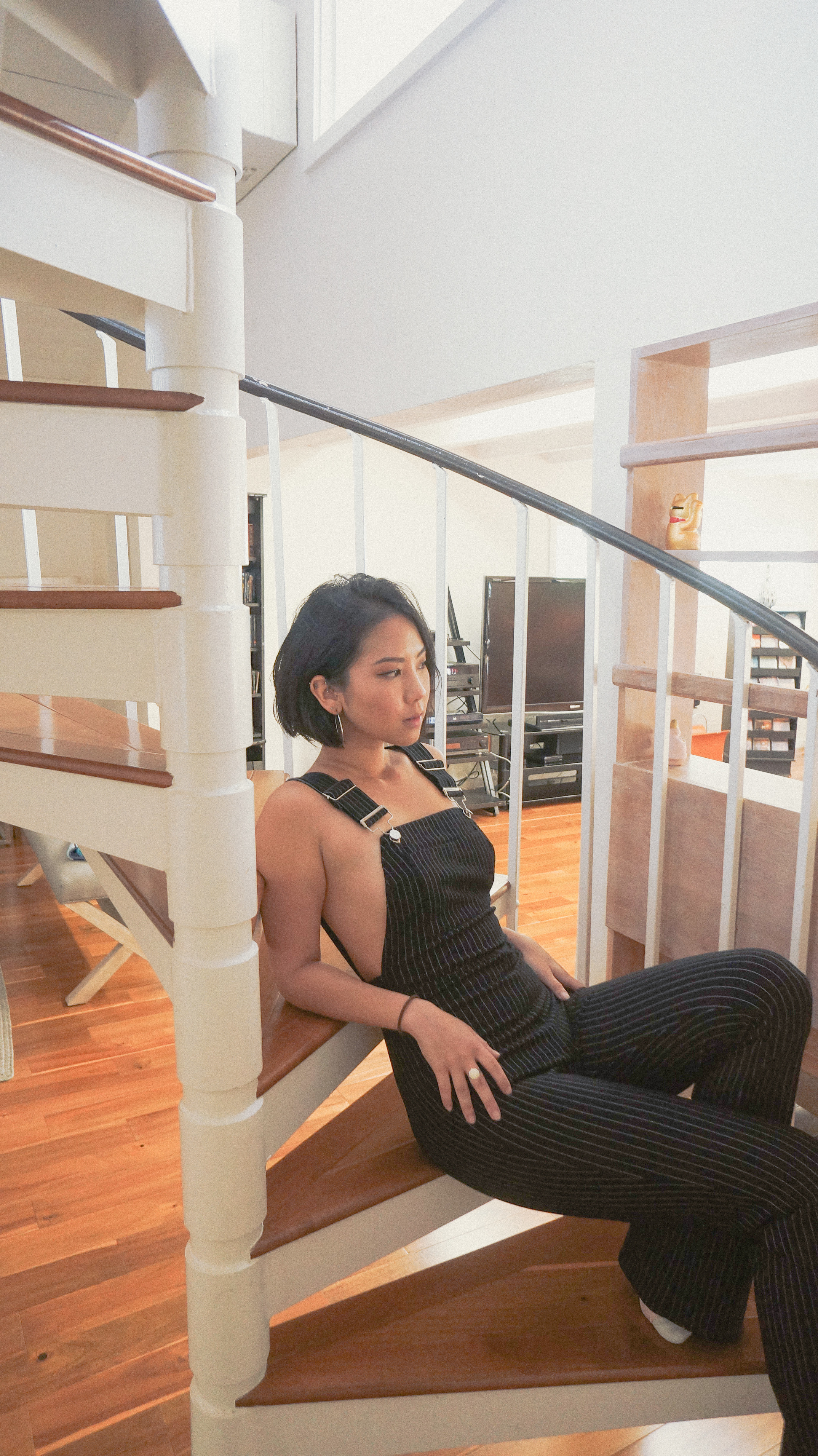 Really like the idea of not having to wear anything under overalls.