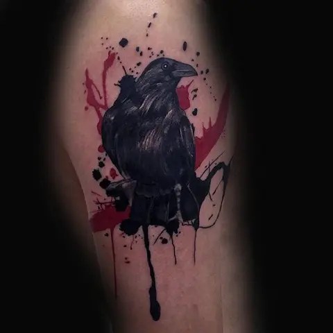 9 Stylish And Traditional Crow Tattoo Designs | Styles At Life 480_x_480_webp