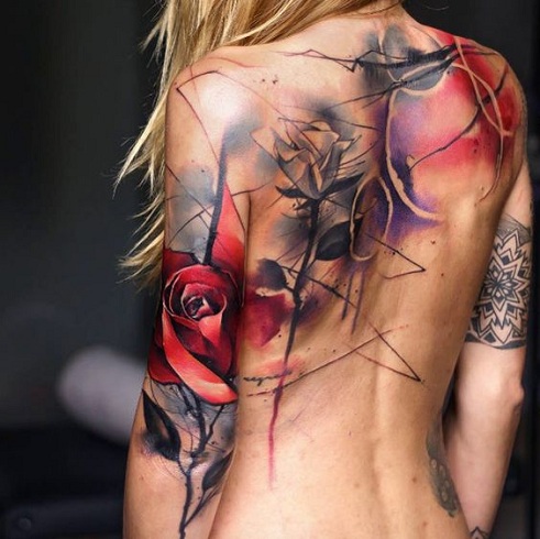 10+ Magnificent Trash Polka Tattoo Designs And Ideas 490_x_491_jpg