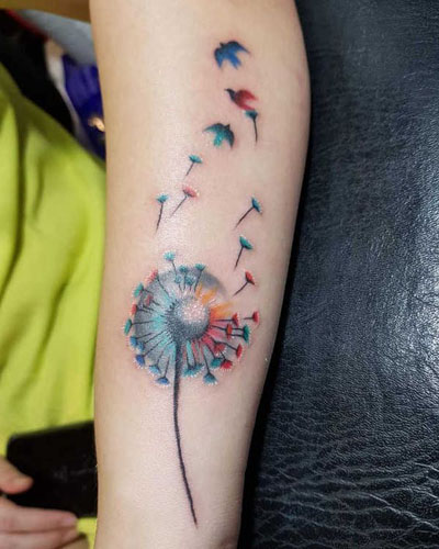 Top 10 Best Dandelion Tattoos And Meanings | Styles At Life 500_x_400_jpg