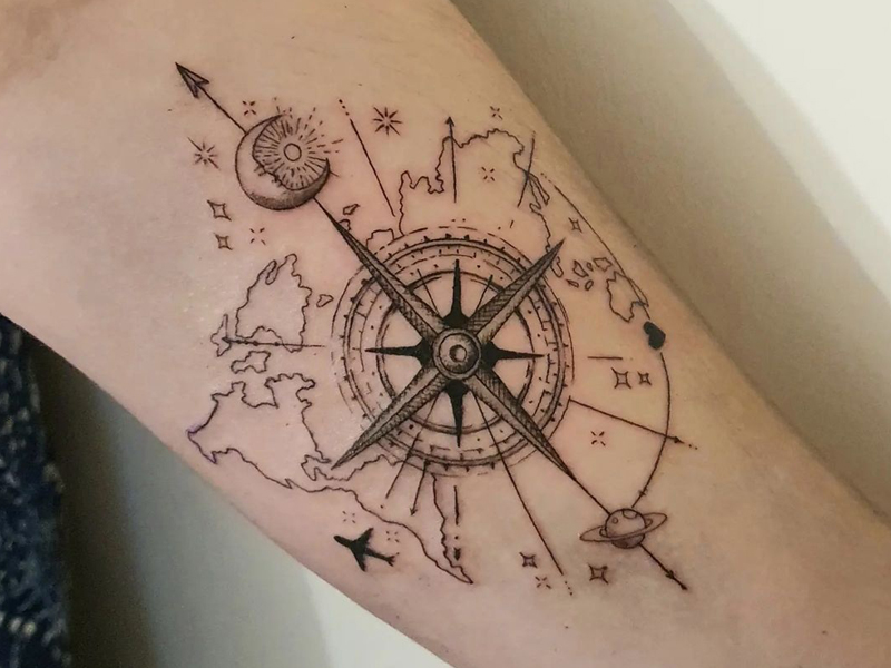 Tattoo arm designs compass tattoo design sketch tattoo design skull