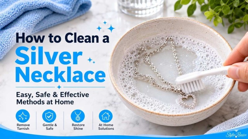 how to clean a silver necklace