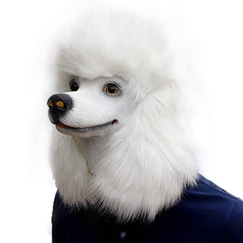 Best Deluxe Poodle The Dog Mask Halloween Costume For Party