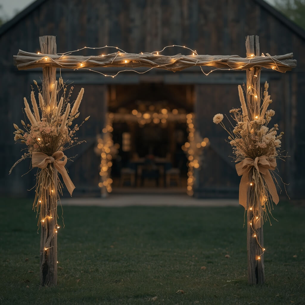 Wedding Arch Ideas That Will Stun Every Guest 12 Rustic Wedding Arch Ideas