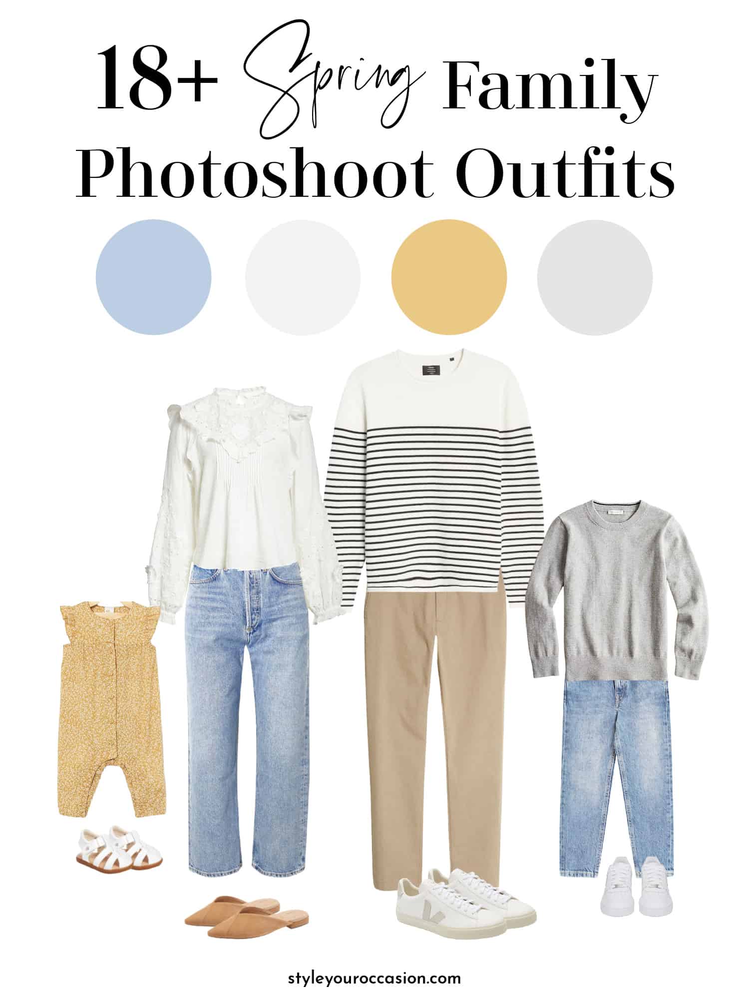 18+ spring family photo outfits you'll love