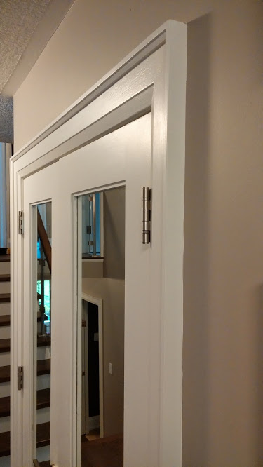 Diy Contemporary Door Hardware Wood Trim Upgrade Stylish Life Home