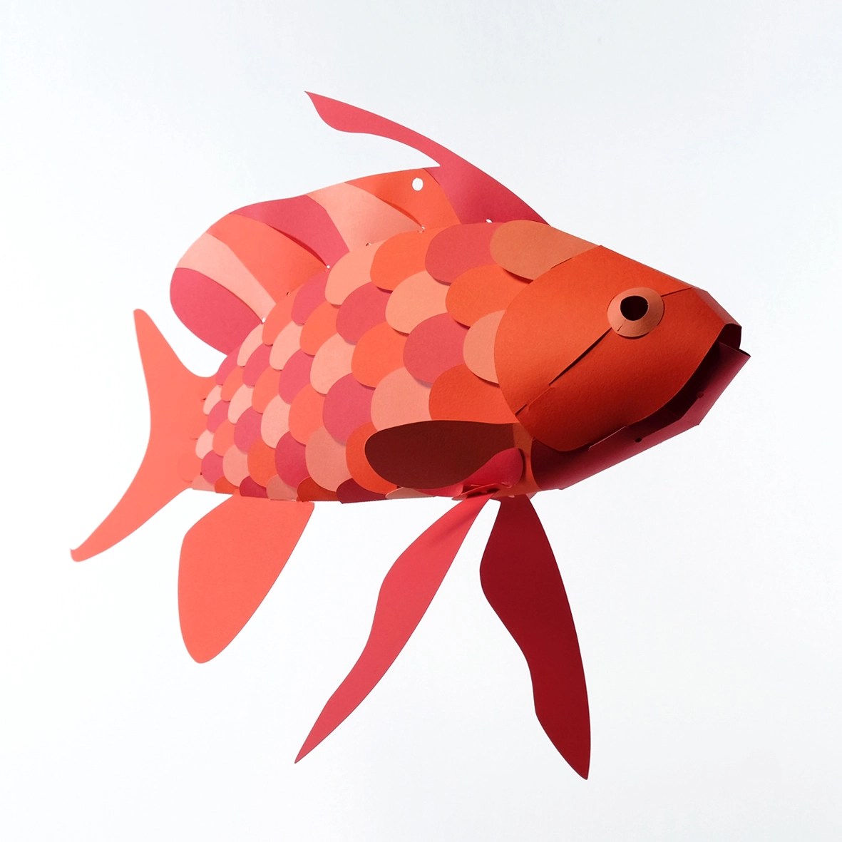 Paper model Fish 12