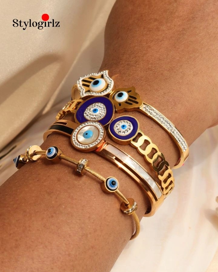 Royal Evil Eye Cuff Bracelet