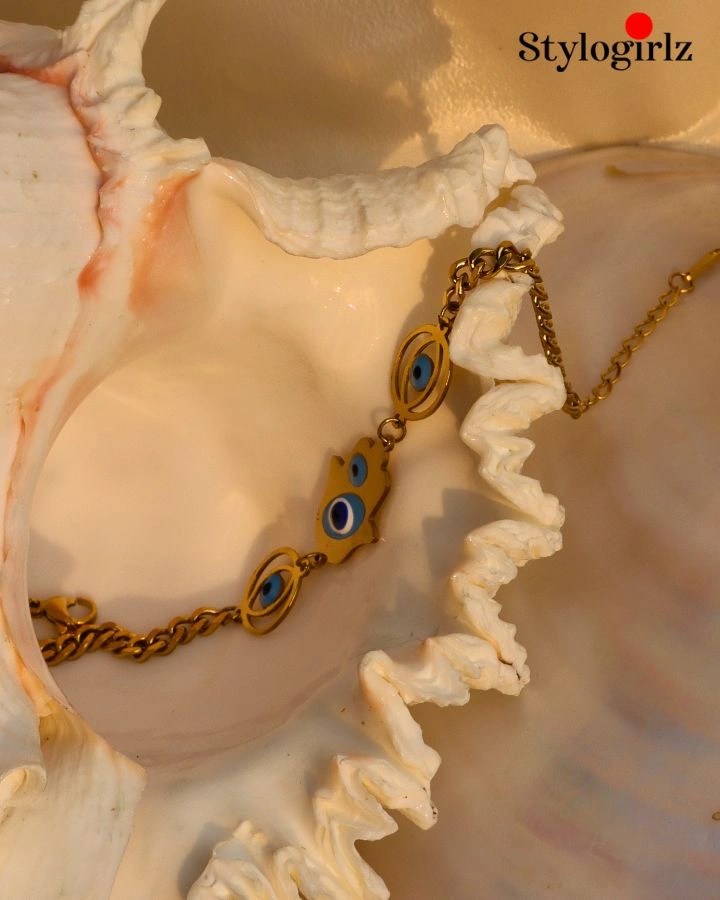Hamsa Evil Eye Chain Bracelet