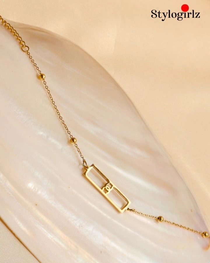 Golden Frame Charm Bracelet