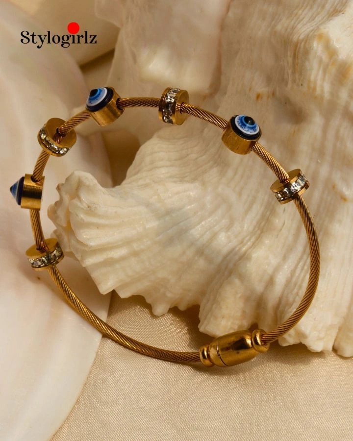 Evil Eye Polki Bracelet