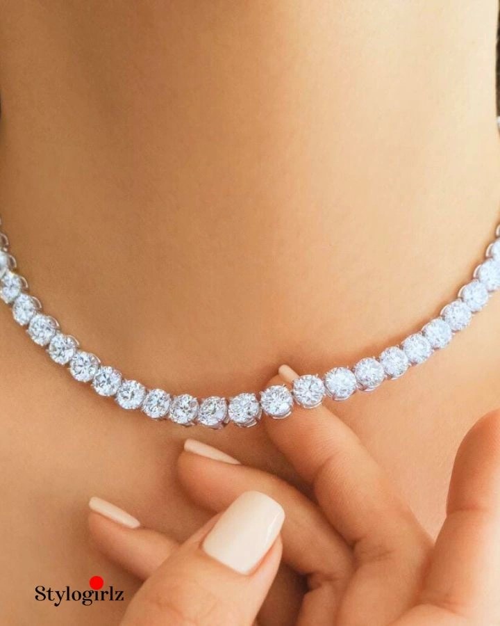Diamond Glow AD Necklace Set