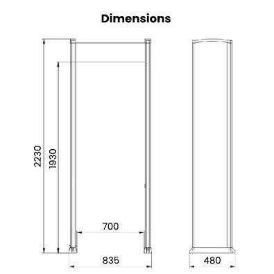 WD001 Dimensions