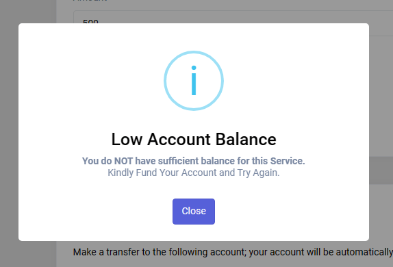 How to Secure your VTU Portal using the Low User Balance feature