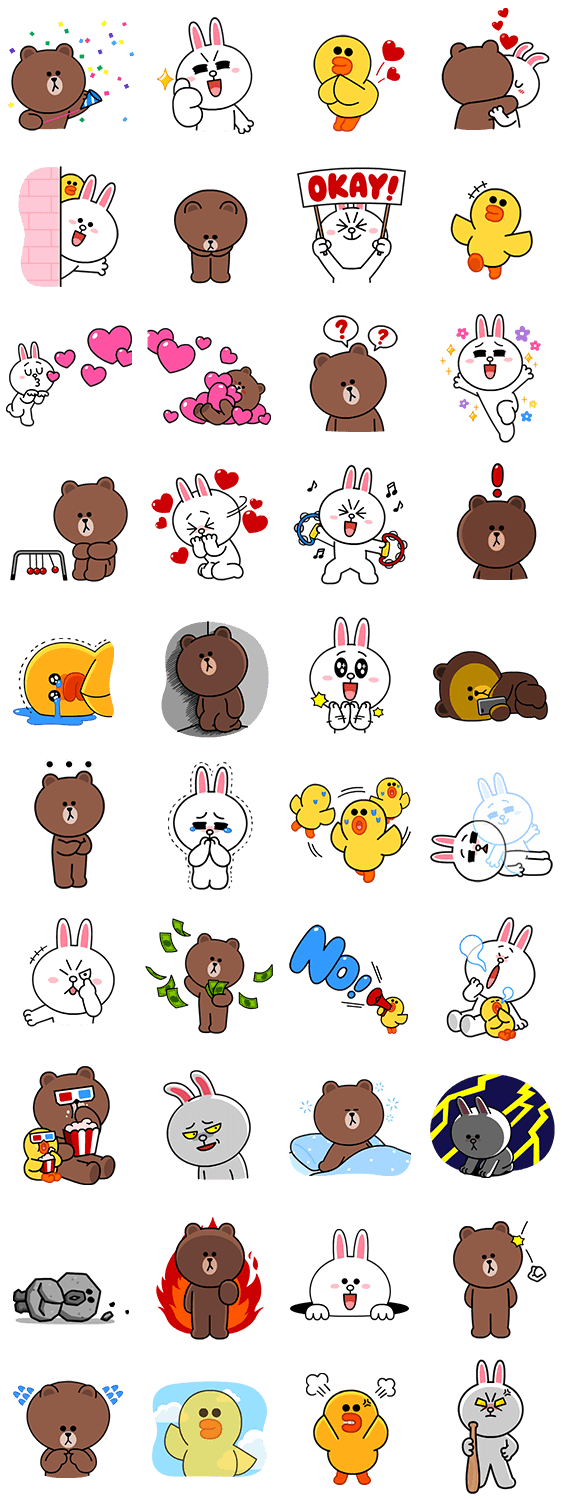 隠し無料スタンプ】動くブラウン&コニー&サリー スペシャル スタンプを実際にゲットし