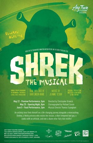 shrek poster musical posters studio theatre subplot children subplotstudio musicals theater jr choir customizable creative april