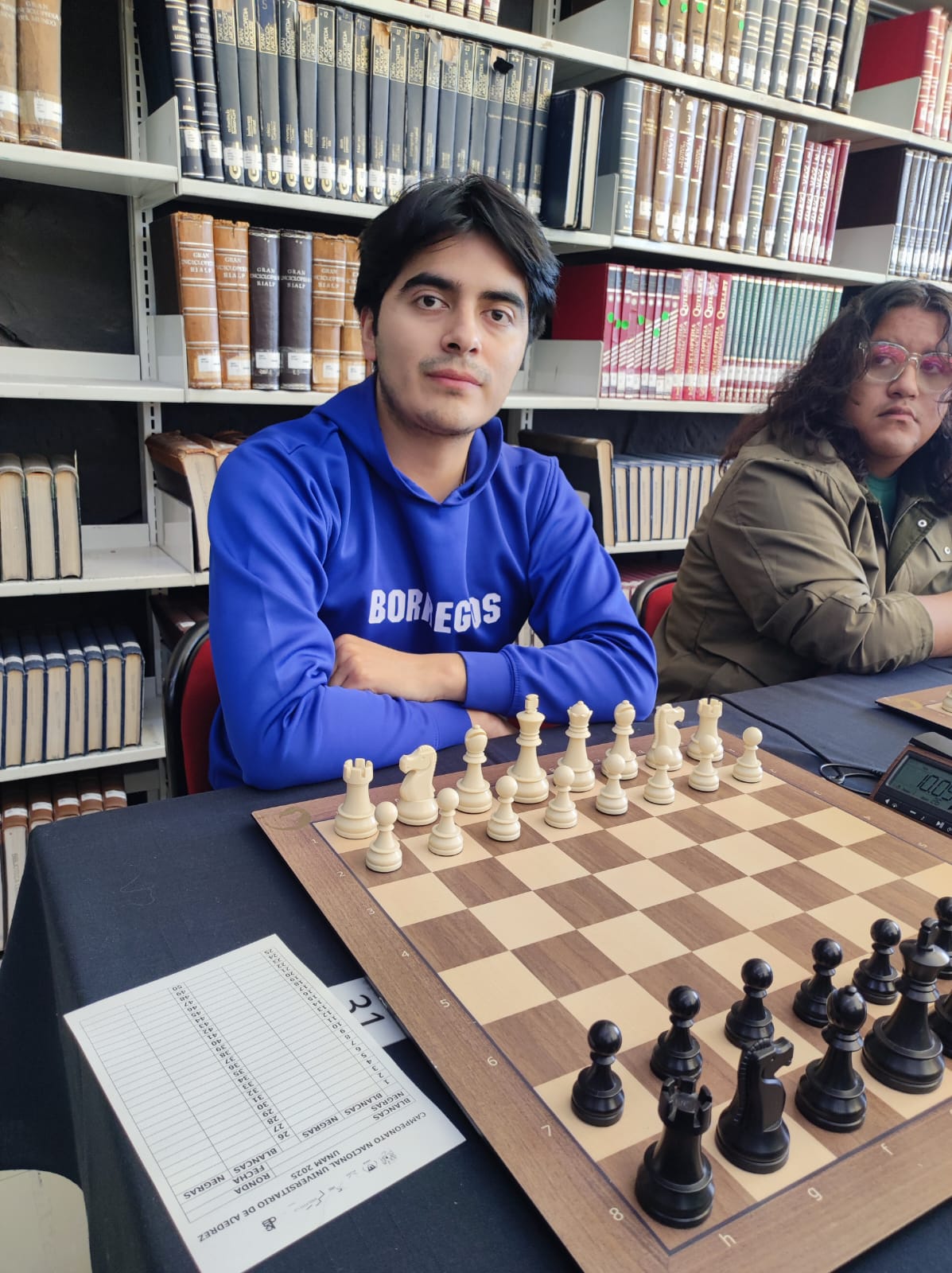 Toño García universitario ajedrez