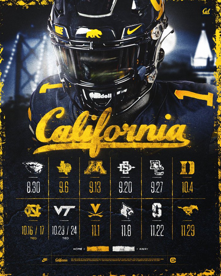 Cal Football 2025 Schedule Released Weekday Games Vs UNC At Virginia D6196f97 5357 43aa A0b3 720x900 