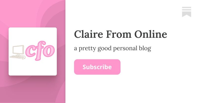 Claire From Online Substack - Artistic Sunset Illustration - Desktop