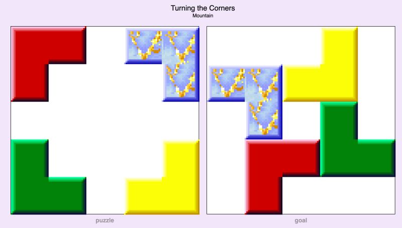 Falling Blocks Sliding Puzzle - Stunning Sunset Background - Desktop