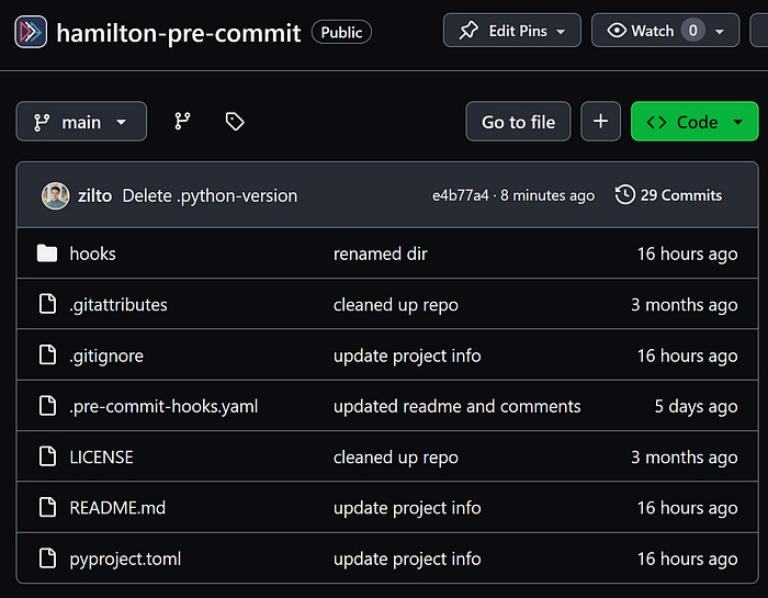 Github Scottgigante Immunai Pre Commit Hooks Custom Hooks For Pre Commit - Download Classic Dark Background | Desktop